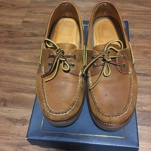 Sperry Gold Cup Croc Print Tan